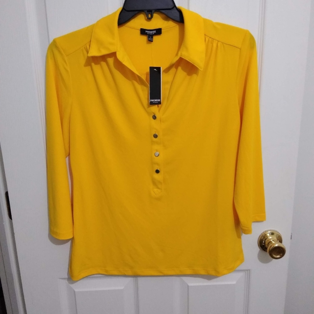 Premise Button Down Blouse